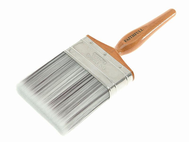 Faithfull Superflow Synthetic Paint Brush 100Mm (4In)