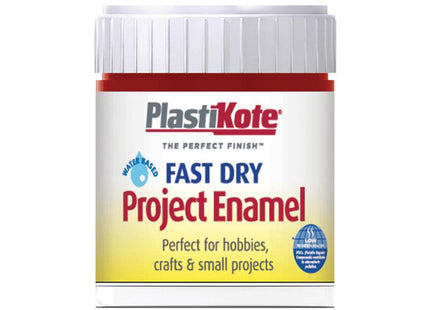 Plastikote Fast Dry Enamel Paint B25 Bottle Metallic Red 59Ml