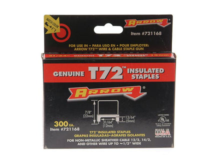 ARROW T72Hw Insulated Staples 5 X 12Mm Box 300