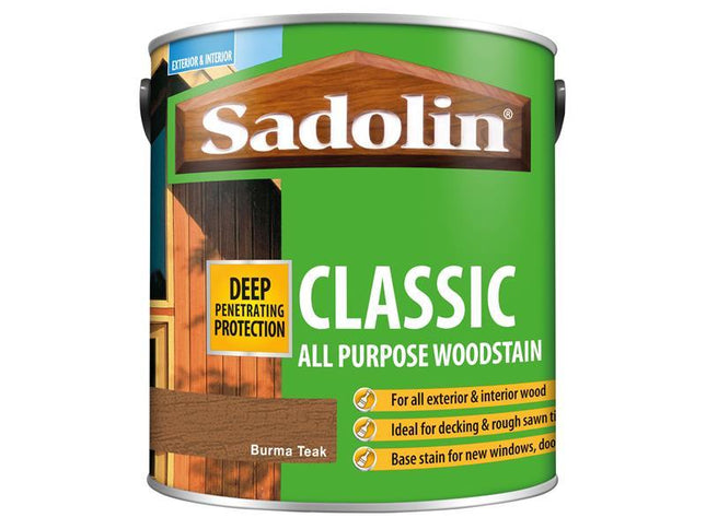 Sadolin Classic Wood Protection Burma Teak 2.5 Litre