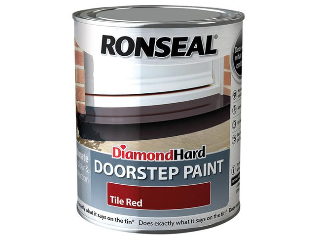 Ronseal Diamond Hard Doorstep Paint Tile Red 750Ml