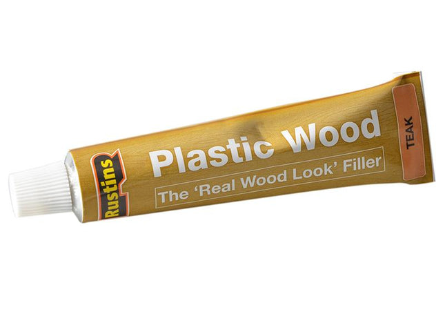 Rustins Plastic Wood Tube Teak 20G