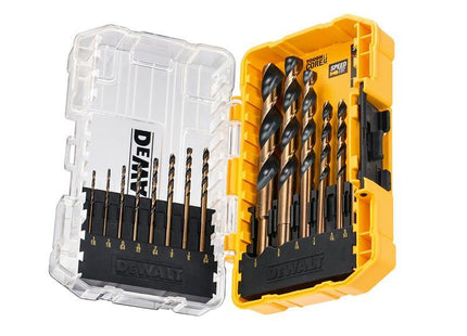 DEWALT DT70727 Black & Gold HSS Drill Set, 14 Piece