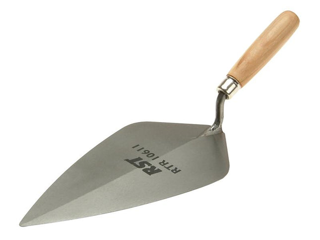 R.S.T. London Pattern Brick Trowel Wooden Handle 10In