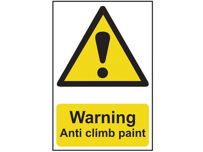 Scan Warning Anti Climb Paint - Pvc 200 X 300Mm