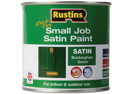 Rustins Quick Dry Small Job Satin Paint Buckingham Green 250Ml