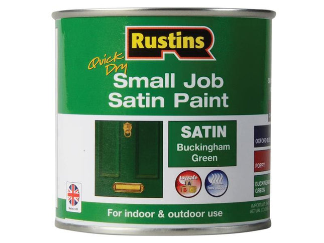 Rustins Quick Dry Small Job Satin Paint Buckingham Green 250Ml