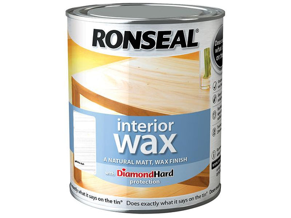 Ronseal Interior Wax White Ash 750Ml