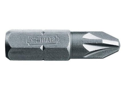 Stanley Tools Pozidriv 1Pt Bit 25Mm (Box Of 25)