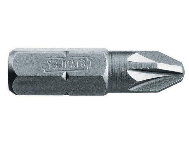 Stanley Tools Pozidriv 1Pt Bit 25Mm (Box Of 25)