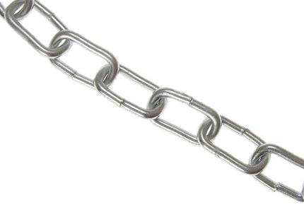 Faithfull Zinc Plated Chain 6Mm X 10M Box - Max Load 250Kg