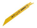DEWALT Bi Metal Sabre Blade For Plastic & Pipes 152Mm Pack Of 5