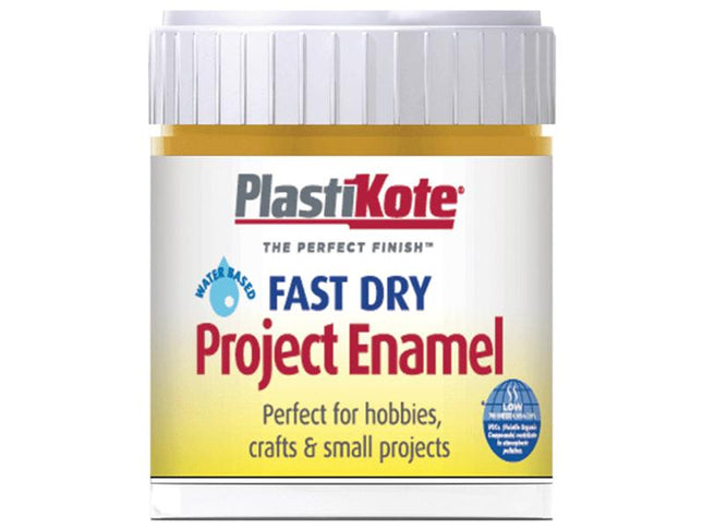 Plastikote Fast Dry Enamel Paint B33 Bottle Brass 59Ml