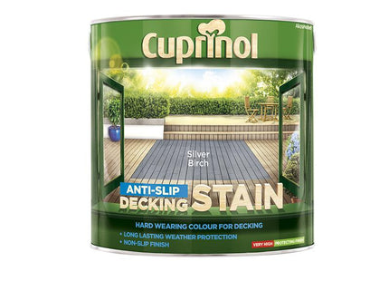 Cuprinol Anti-Slip Decking Stain Silver Birch 2.5 Litre