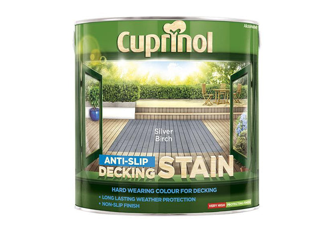 Cuprinol Anti-Slip Decking Stain Silver Birch 2.5 Litre