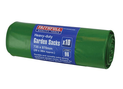 Faithfull Heavy-Duty Strong Garden Sacks (10)