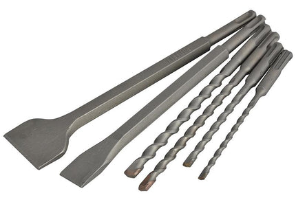 Faithfull Sds Plus Chisel & Drill Bit Set 6 Piece