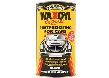 Hammerite Waxoyl Black Pressure Can 2.5 Litre