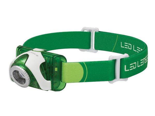 Ledlenser Seo3 Headlamp - Green (Test-It Pack)