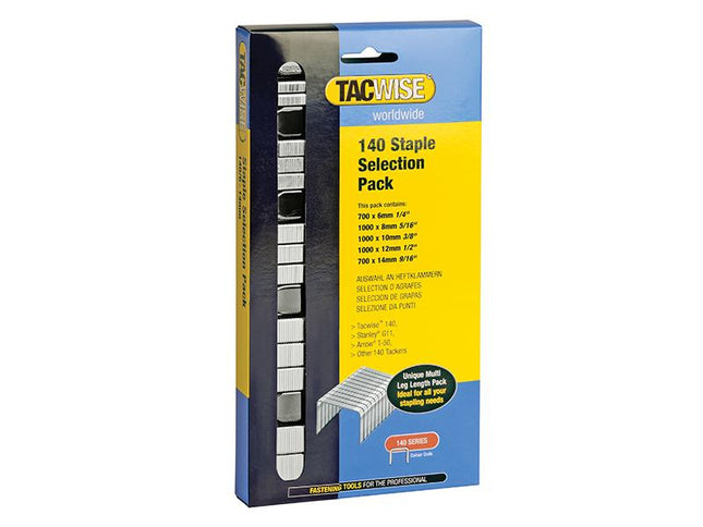 Tacwise 140 Heavy-Duty Staples (Type T50  G) Selection Pack 4400