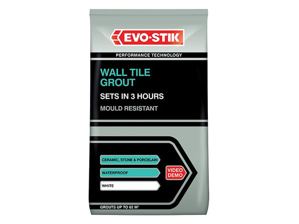 Evo-Stik Wall Tile Grout Mould Resistant White 500G