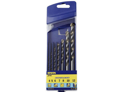 IRWIN Cordless Multi-Purpose Drill Bit Set 7 Piece 4-12Mm