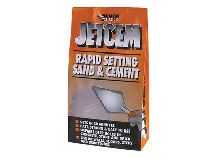 Everbuild Jetcem Premix Sand & Cement 12Kg (2 X 6Kg Packs)