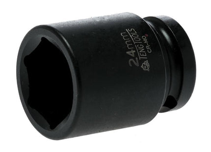 Teng Impact Socket Hexagon 6 Point 1/2In Drive 24Mm