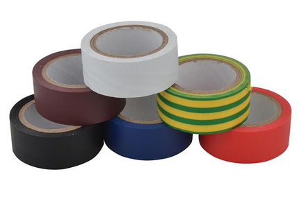 Unibond Electrical Tape (6 Colour Pack) 19Mm X 3.5M