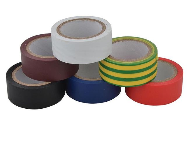 Unibond Electrical Tape (6 Colour Pack) 19Mm X 3.5M