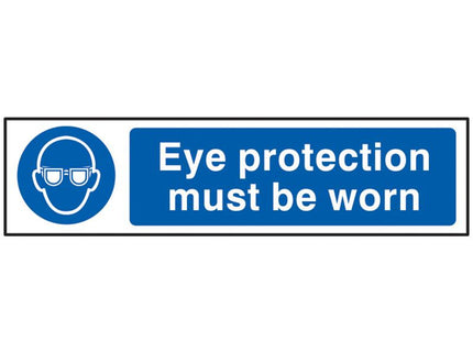 Scan Eye Protection Must Be Worn - Pvc 200 X 50Mm