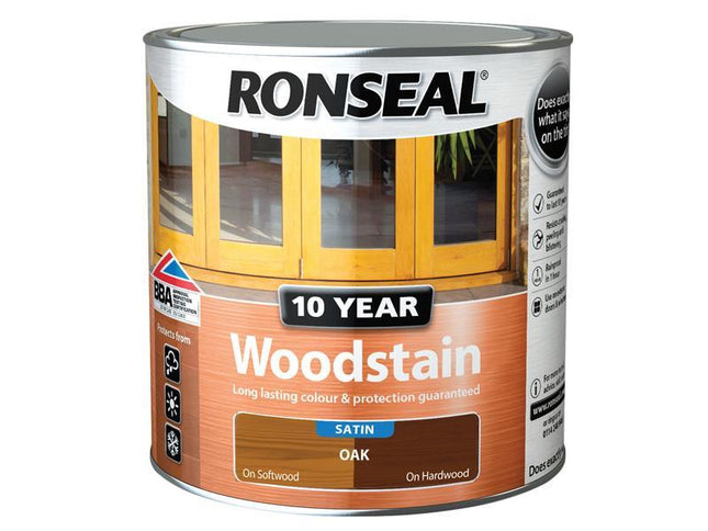 Ronseal 10 Year Woodstain Oak 2.5 Litre