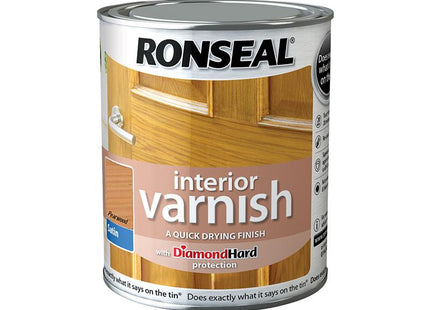 Ronseal Interior Varnish Quick Dry Satin Pearwood 250Ml