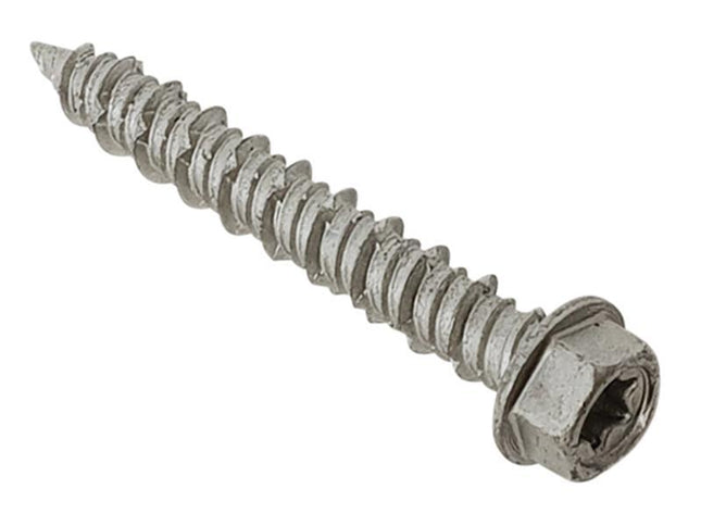 Forgefix Techfast Masonry Screw Torx Compatible Hex 6.3 X 45Mm (Box 100)