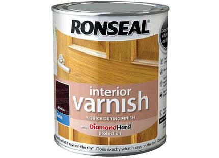 Ronseal Interior Varnish Quick Dry Satin Walnut 250Ml