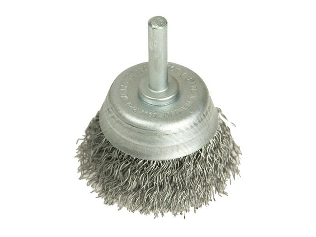 Lessmann Diy Cup Brush With Shank 50Mm X 0.35 Steel Wire