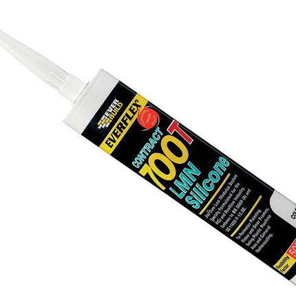 Everbuild Pvcu & Roofing Silicone Sealant C3 White 700T
