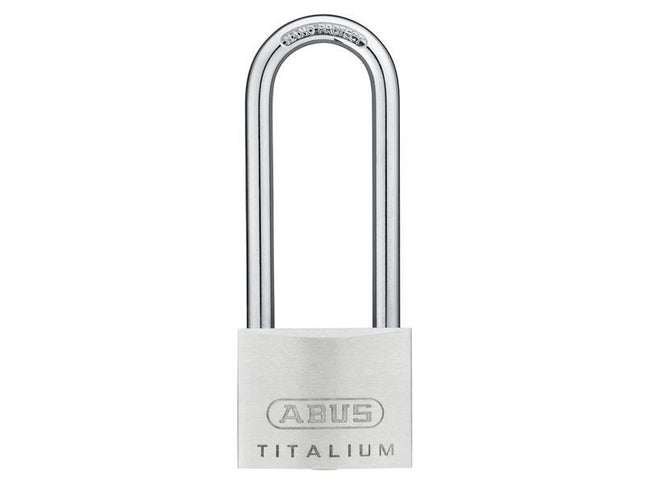 ABUS Mechanical 64Ti/50Mm Titalium Padlock 80Mm Long Shackle