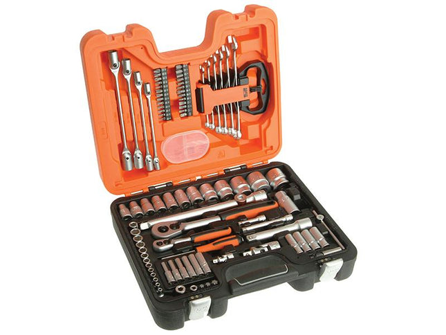 Bahco S910 Socket & Spanner Set Of 92 Metric & Af 1/4 & 1/2In Drive