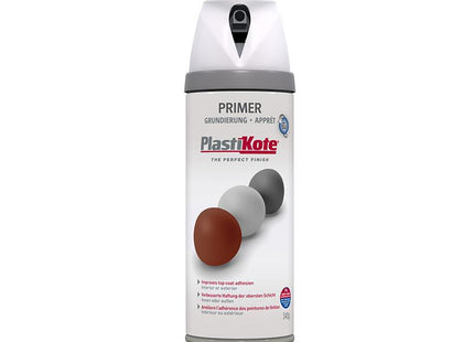 Plastikote Twist & Spray Primer White 400Ml