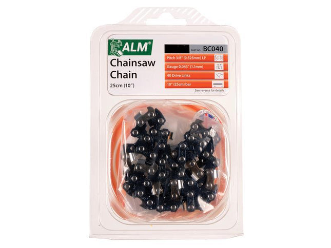 ALM Manufacturing Bc040 Chainsaw Chain 3/8In X 40 Links - Fits 25Cm Bars