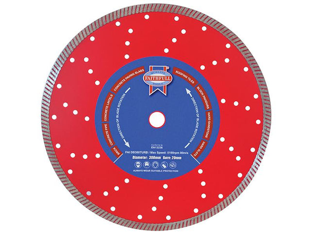 Faithfull Turbo Cut Diamond Blade 125 X 22Mm