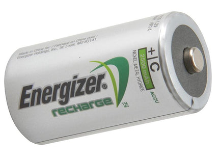 Energizer C Cell Rechargeable Power Plus Batteries Rc2500 Mah Pack Of 2