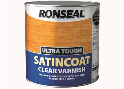 Ronseal Ultra Tough Internal Clear Satincoat Varnish 2.5 Litre