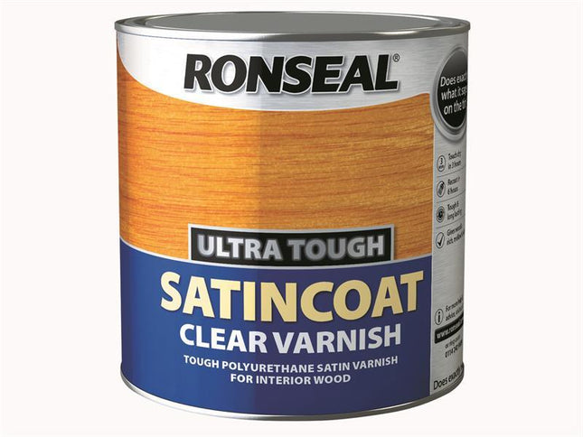 Ronseal Ultra Tough Internal Clear Satincoat Varnish 2.5 Litre