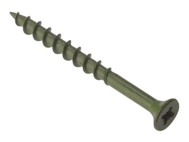 Forgefix Decking Screw Pozi St Green Anti-Corrosion 4.5 X 55Mm Box 200