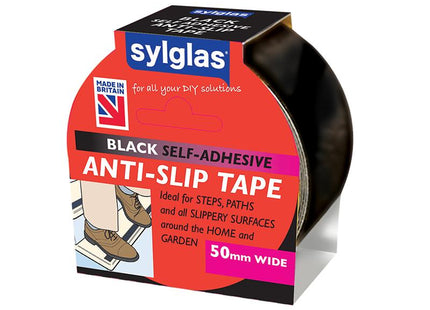 Sylglas Anti-Slip Tape 50Mm X 18M Black