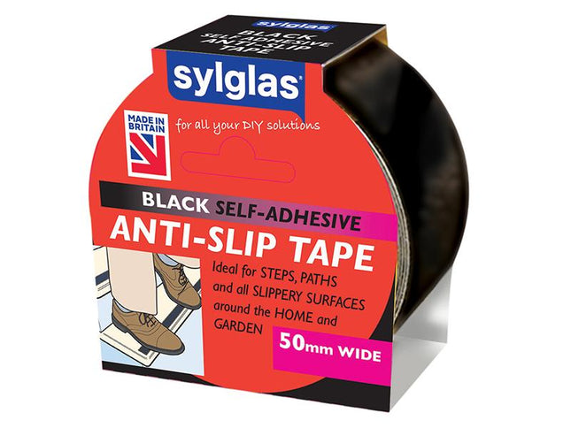 Sylglas Anti-Slip Tape 50Mm X 18M Black