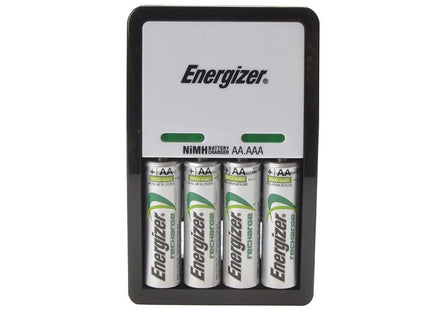 Energizer Compact Charger + 4 X Aa 1300 Mah Batteries