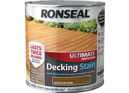 Ronseal Ultimate Protection Decking Stain Medium Oak 2.5 Litre
